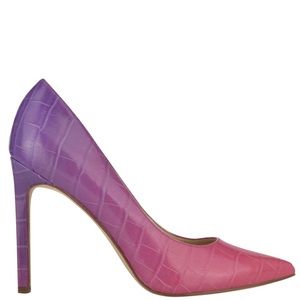 New Nine West Womens Tatiana Pointy Toe Pumps Pink Multi Ombre